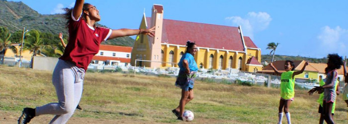 Football for girls in the neighborhoods